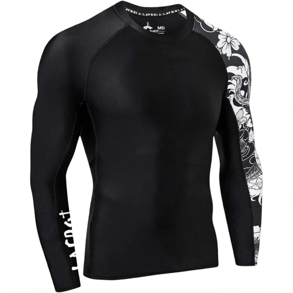 LAFROI Burst Compression Rash Guard | NWT | Medium | UPF 50+